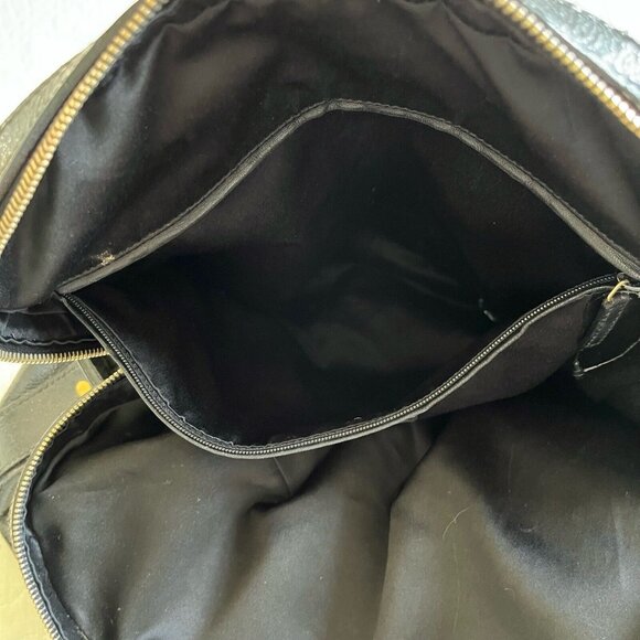 YSL Yves Saint Laurent Muse Bag Black Leather Large Satchel Shoulder Bag - Picture 6 of 6